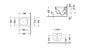 Duravit ME By Starck Compact toalett 370x480 mm. Hvit Matt, Wondergliss