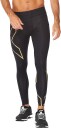 2xu Mcs Run Compression Tights Herre Black/Gold Reflective L