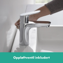 HANSGROHE FOCUS 100 SERVANTARMATUR M/OPPLØFTSVENTIL