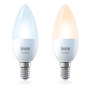 Innr smart lys E14 ambiance hvit 2 pack - fungerer med Philips Hue