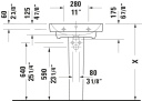 Duravit No.1 servant, 60x46 cm, hvit