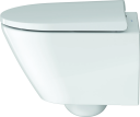 Duravit Compact D-Neo Vegghengt toalett 370x480 mm, Rimless, Hvit