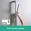 Hansgrohe Unica Dusjstang Med slange, 90 cm, Krom