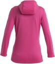 Icebreaker Merino Quantum III LS Zip Hood Dame Tempo/Electron Pink/Cb M