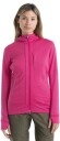 Icebreaker Merino Quantum III LS Zip Hood Dame Tempo/Electron Pink/Cb M