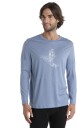 Icebreaker Tech Lite Ii Ls Tee Skiing Yeti Herre Kyanite L