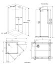 Hafa Breeze Dusjkabinett 80x80 cm, Alu/Klarglass