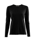 Aclima  LightWool 140 undershirt long sleeve W´s Dame 123 Jet Black XL