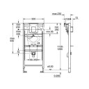 Grohe Rapid SL Urinalsisterne 1130 mm. For manuell plate eller Tectron