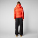 Save The Duck Daisy Hooded Puffer Jacket Dame Poppy Red 2 (M)