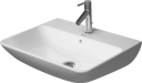 Duravit Me By Starck Vegghengt servant 550x440 mm, 1 blanderhull, Wondergliss