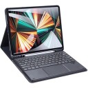 Dux Ducis iPad Pro 12.9 2020/2021/2022 Etui med Bluetooth-tastatur Svart