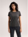 Arc'teryx Women's Taema Crew SS S, Black Heather