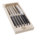 Jean Dubost Laguiole  Grillkniv 6 stk svart