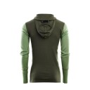 Aclima WarmWool Hood Sweater w/Zip (M) hettegenser - Str. M