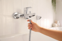 Hansgrohe Rebris S Kar-/dusjbatteri Sort Matt