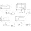 V&B Subway Badekar for innbygging 1800x800 mm.