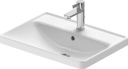 Duravit D-Neo Servant for nedfelling 600x435 mm, 1 bl.hull, m/o.l, Hvit m/WG