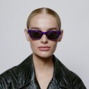 A. Kjærbede Bror Sunglasses Purple Transparent KL2108-PTR