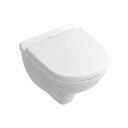 VILLEROY & BOCH O.NOVO COMPACT VEGGSKÅL M/TOALETTSETE, HVIT ALPIN