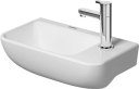 Duravit ME by Starck Vegghengt servant 400x220 mm, 1 bl.hull, u/overløp, Hvit