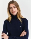 Ekstra fin lammeull-turtleneck-genser EVENING BLUE M