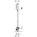 Geberit Duofix Veggsluk H130 For gulvkonstruksjoner 6,5-9 cm