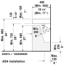 Duravit Vero Møbelservant 1050x490 mm, u/bl.hull, u/o.l, Hvit m/WG