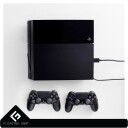 Floating Grip Playstation 4 and Controller Wall Mount - Bundle (Black)