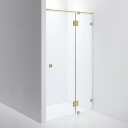 INR Iconic Nordic Rooms Dusjnisje ARC 5 Måltilpasset Brushed Brass / Timeless Klart Glass