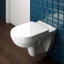 VILLEROY & BOCH O.NOVO TOALETTSETE OG LOKK M/SOFTCLOSE & QUICK RELEASE HVIT ALPIN