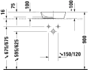 Duravit Cape Cod Toppmontert servant Ø400 mm, Hvit, Wondergliss