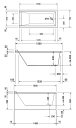 Duravit Starck Badekar for innbygging 1500x700 mm.