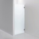 INR Iconic Nordic Rooms Dusjvegg ARC 19 Måltilpasset Brushed Stainless / Opal Klart Glass