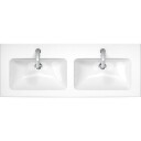 Duravit Me By Starck Dobbelservant 1300x490 mm, 2 blanderhull