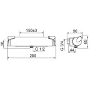 Oras Armatur Optima Dusjbatteri 7160 Krom