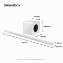 Samsung S-Series Soundbar HW-S811D 3.1.2ch med subwoofer (2024), White