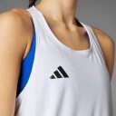 Adidas Adizero Essentials Running Singlet Dame White S