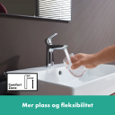 Hansgrohe Talis E 110  servantbatteri Med oppløftsventil, Krom