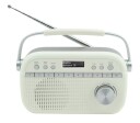 Dab+ Radio Hvit i Retro Design - Soundmaster DAB280BE