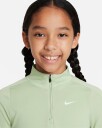 Nike Dri-Fit Long Sleeve 1/2-Zip Top Jente Honeydew/White S (8-10)