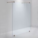 INR Iconic Nordic Rooms Dusjvegg ARC 43 Måltilpasset Brushed Bronze / Klart Glass