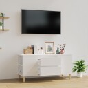 vidaXL TV-benk hvit 102x44,5x50 cm konstruert tre