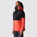 The North Face W Jazzi Gtx Jacket Radiant Orange/tnf Black L