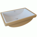 Lavabo Gino Underlimt Servant 595x395x210 mm, Hvit Matt