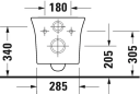 Duravit White Tulip Vegghengt toalett 360x540 mm. m/HygieneFlush, Hvit m/HG