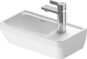 Duravit D-Neo Vegghengt Servant 400x220 mm, 1 bl.hull, u/o.l, Hvit m/WG