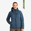 Skalljakke , Turjakke & Vindjakke , Flex Stretch Down Jacket Dame Moonlit Ocean , Størrelse: XL