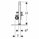 Geberit Duofix 50cm VeggslukØ50mm