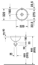 Duravit Architec servant, Ø32 cm, hvit